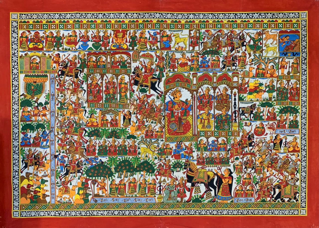 Story of Pabuji: Phad Painting by Kalyan Joshi Thumbnail