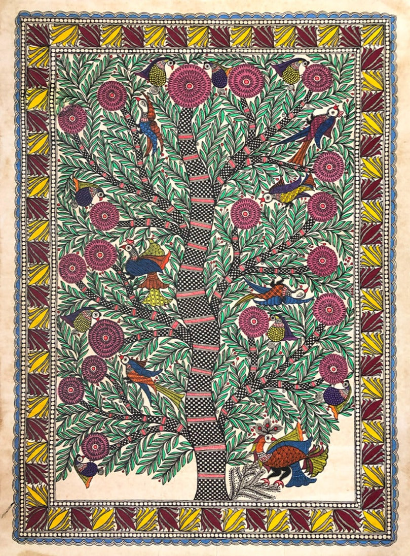 Symbolically Spiritual, Madhubani by Ambika devi Thumbnail