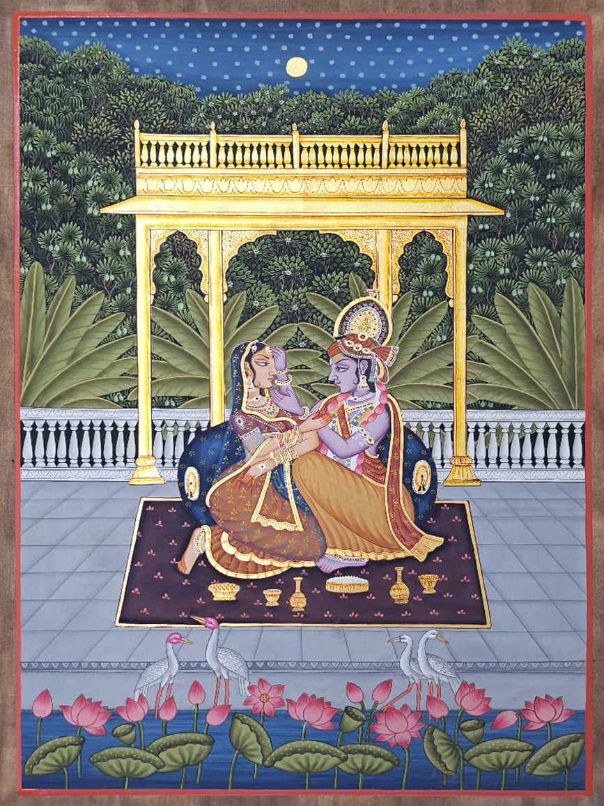 Radha Krishna's Eternal Love in Pichwai by Shehzaad Ali Sherani Thumbnail