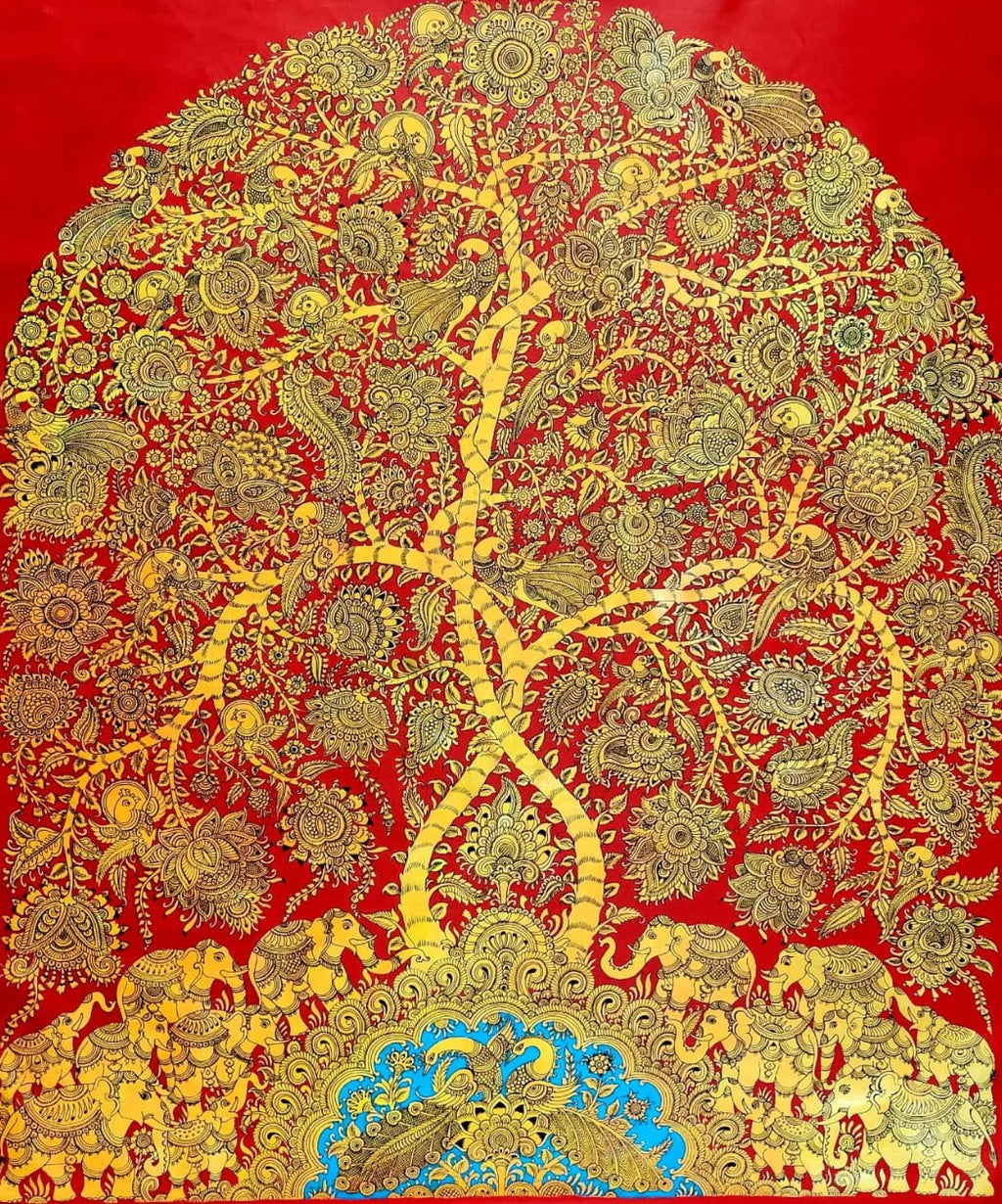 Tree of Life: Kalamkari painting by Harinath.N Thumbnail