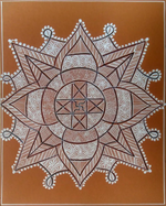 Buy Divine Tribute: Mandana Artwork by Vidya Soni