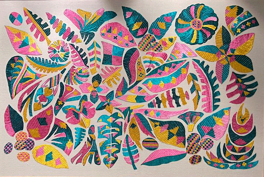 Vibrant Tapestry in Phulkari by Harjeet kaur Thumbnail