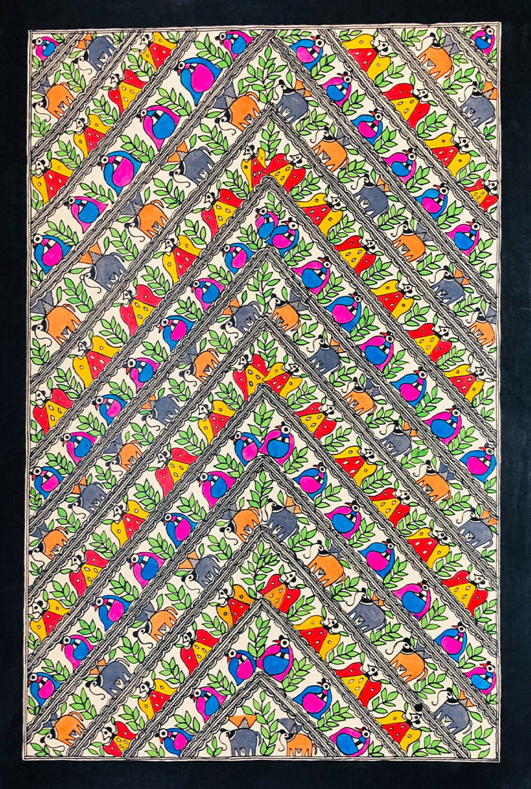 Whispers of Tradition: Godhana Magic Unveiled, Madhubani by Ambika devi Thumbnail