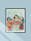 Shop Rani, Senapati and Dasi (Queen, commander and attendant) in Kalighat by Hasir Chitrakar