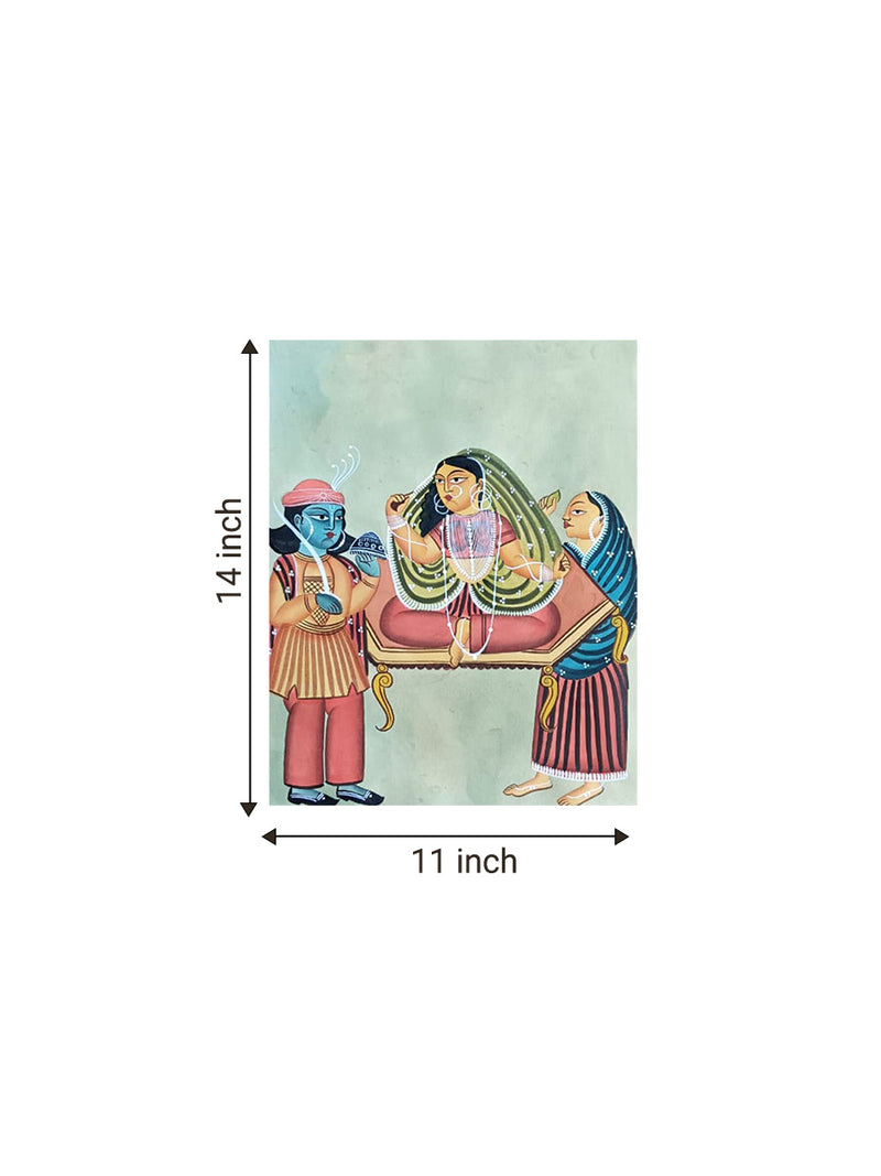 Rani, Senapati and Dasi (Queen, commander and attendant) in Kalighat for sale