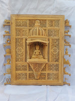 Buddha Sandalwood Miniature Artwork by Om Prakash