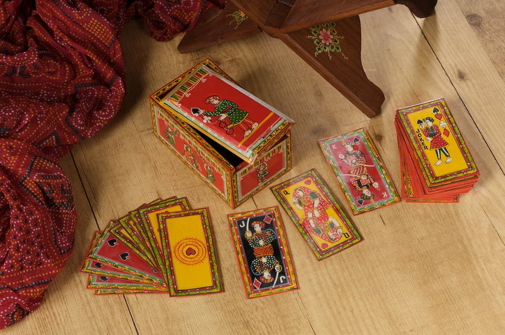 Double Figure Playing Cards, handpainted Ganjifa cards Thumbnail