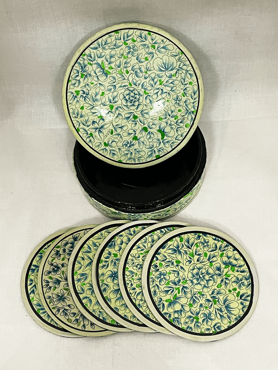 Paper Mache Coasters by Riyaz Thumbnail