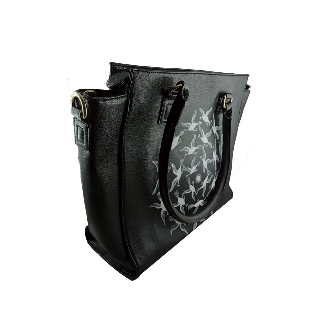 THE WHITE BIRDS, BLACK LAPTOP BAG Thumbnail