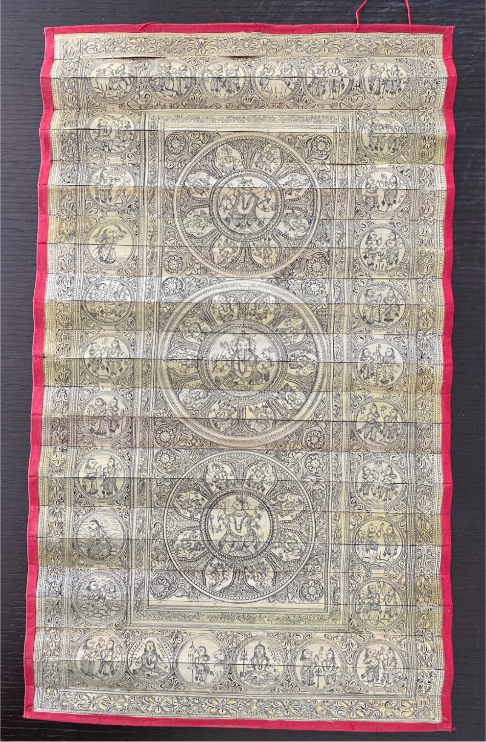 The Story of Ganesha in Palm Leaf (Talapatra Khodai) Art by Apindra Swain Thumbnail