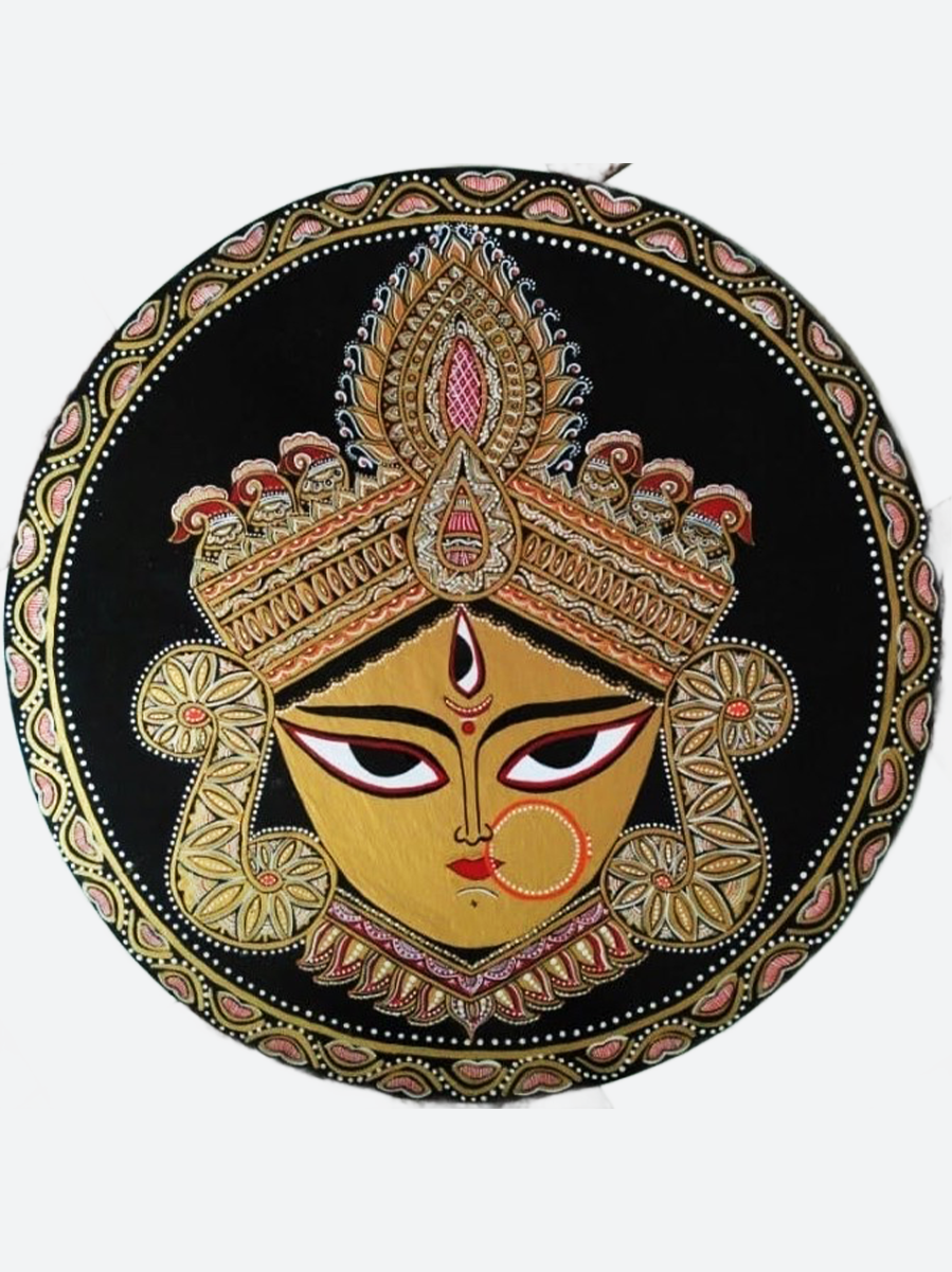 Tikuli Durga Painting by Ashok Kumar Thumbnail