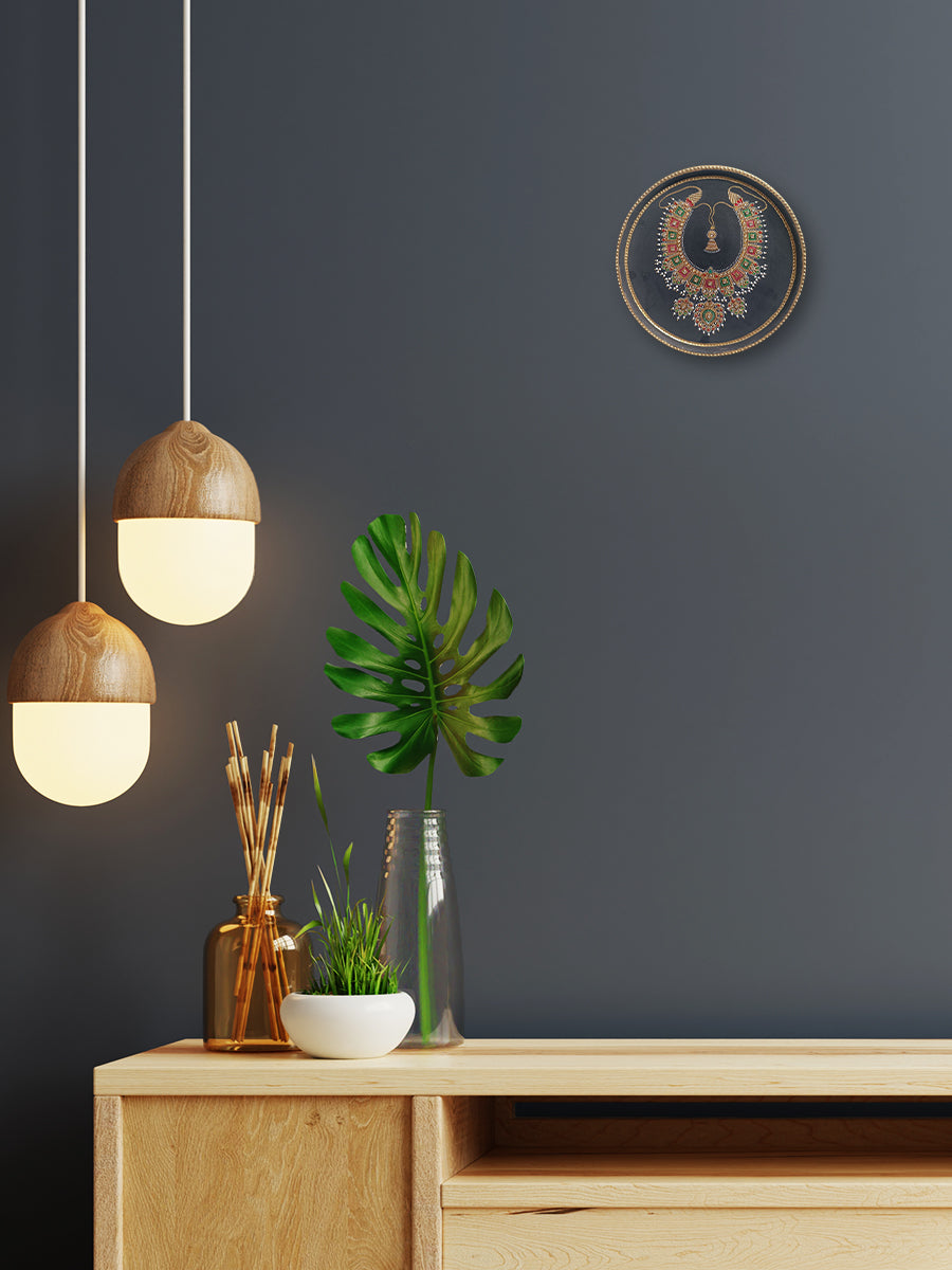 Traditional Necklace Jewellery in Miniature Plate by Mohan Prajapati Thumbnail