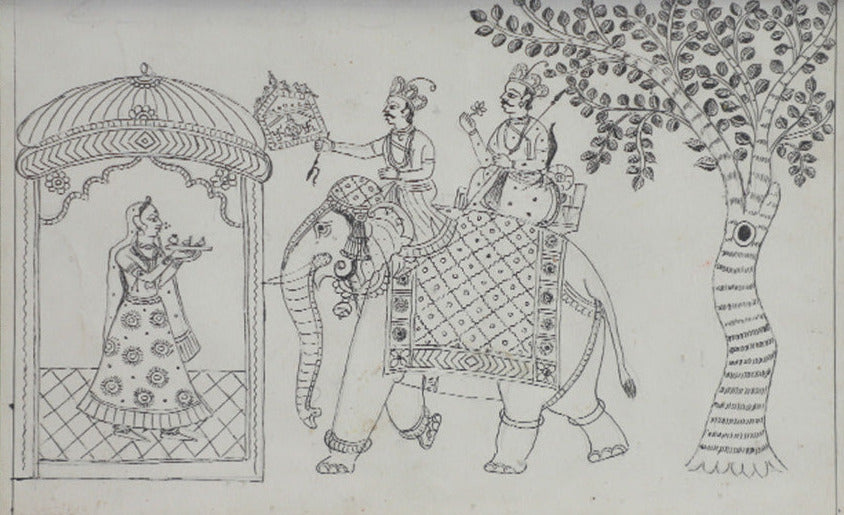 Welcoming: Kavad Painting by Dwarka Prasad Thumbnail