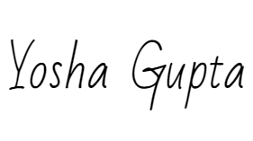 Yosha Gupta Signature