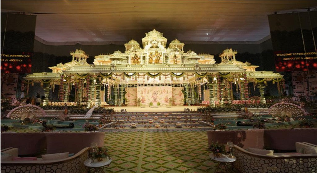 Sustainable wedding decor using traditional Indian art