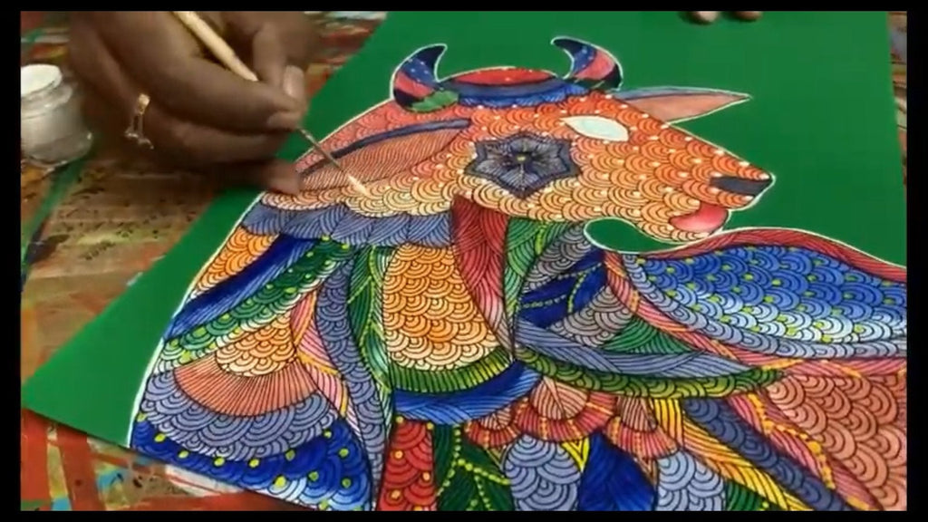 Gond Art Tutorial By Venkat Raman Singh Shyam - MeMeraki.com