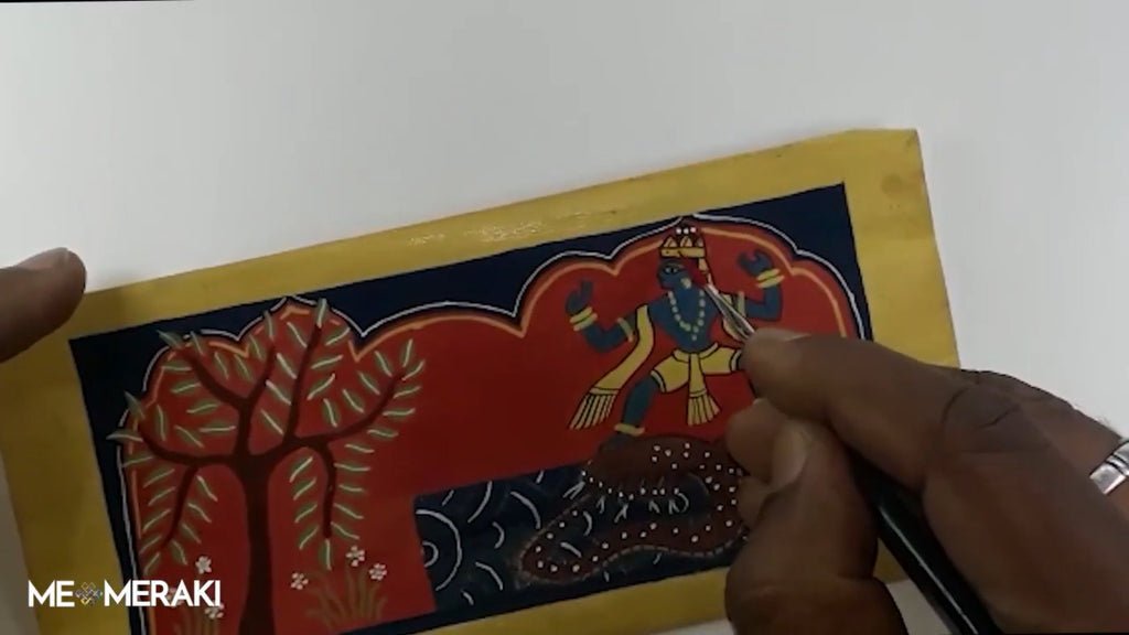 Learn Assamese Manuscript painting, Satriya style By Mridu Mochum Bora - MeMeraki.com