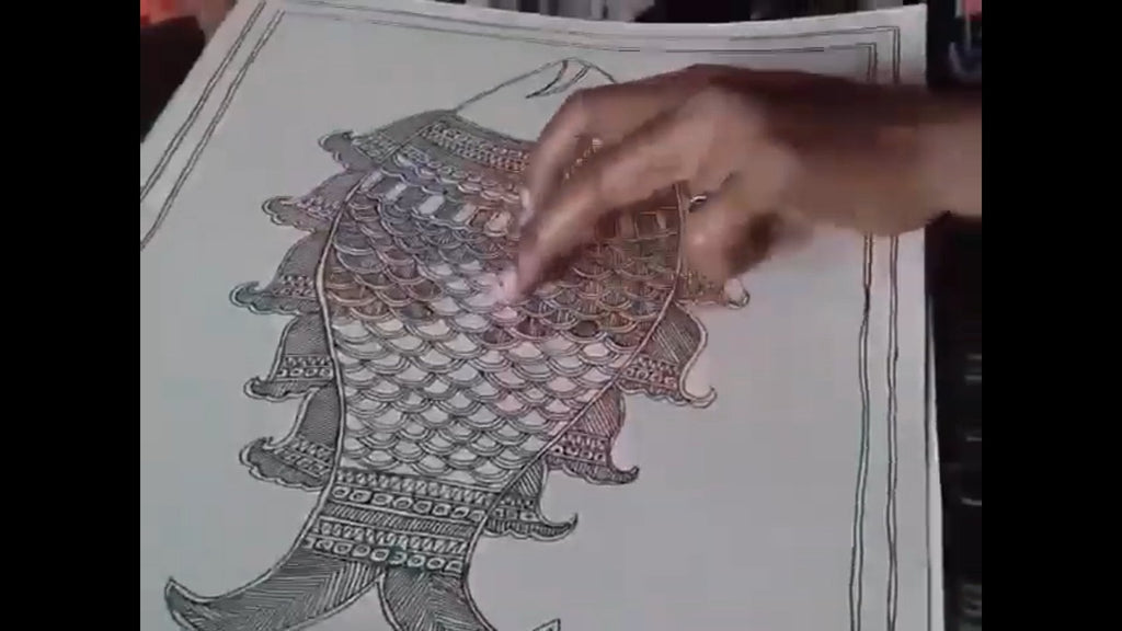 Madhubani Artform By Pratima Bharati - MeMeraki.com