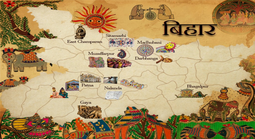 HANDICRAFT MAP OF BIHAR