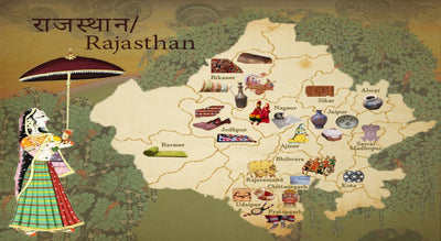 Art and Craft Map of Rajasthan