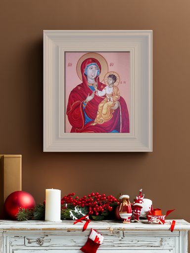 Artful Festivities: Tree of Life & Christian Mural Paintings for Christmas and New Year