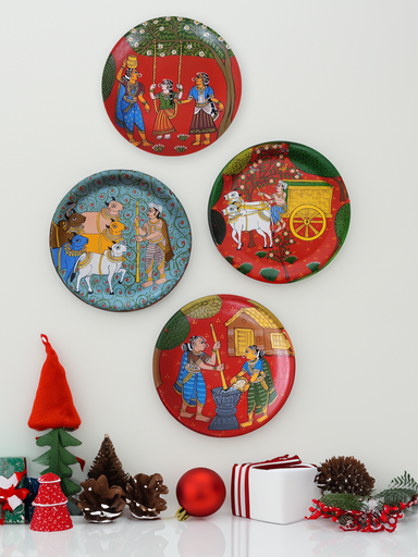 Artful Festivities: Tree of Life & Christian Mural Paintings for Christmas and New Year