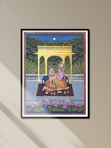 Handmade Radha Krishna Paintings by Indian Artists Thumbnail