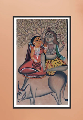 Shiv and Parvati Paintings, Lord Shiva Paintings & Artworks - MeMeraki.com