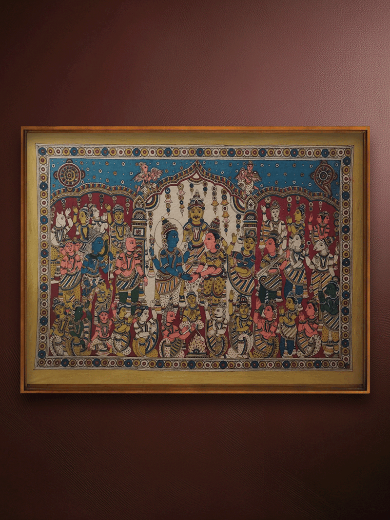 Shop Srinivasa Kalyanam Kalamkari Painting by Siva Reddy