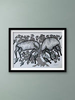 Buy Hiran – Gond Art by Saroj Venkat Shyam