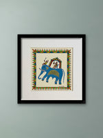 Buy Raja Bhoj Riding Elephant In Pithora Art by Chanchal Soni