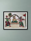 Buy Raja Janak's Palkhi: Chitrakathi Painting by Chetan Gangavane