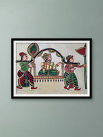Buy Raja Janak's Palkhi: Chitrakathi Painting by Chetan Gangavane