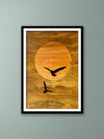 Purchase Sun and the Birds in Wood Inlay by Mohan Kumar
