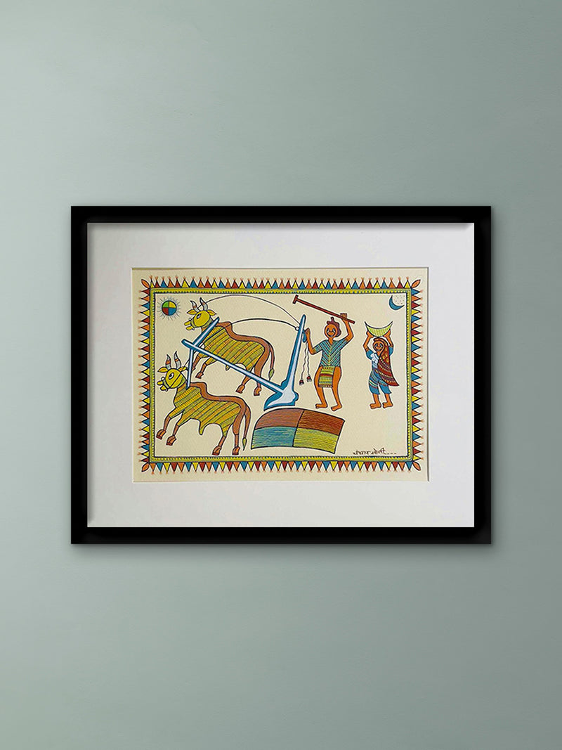 Buy The Farmer Life in Pithora Art by Chanchal Soni