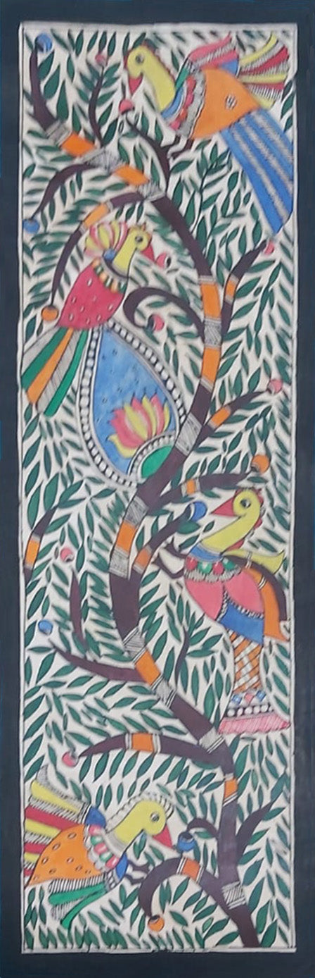 Birds in Madhubani by Priti Karn Thumbnail