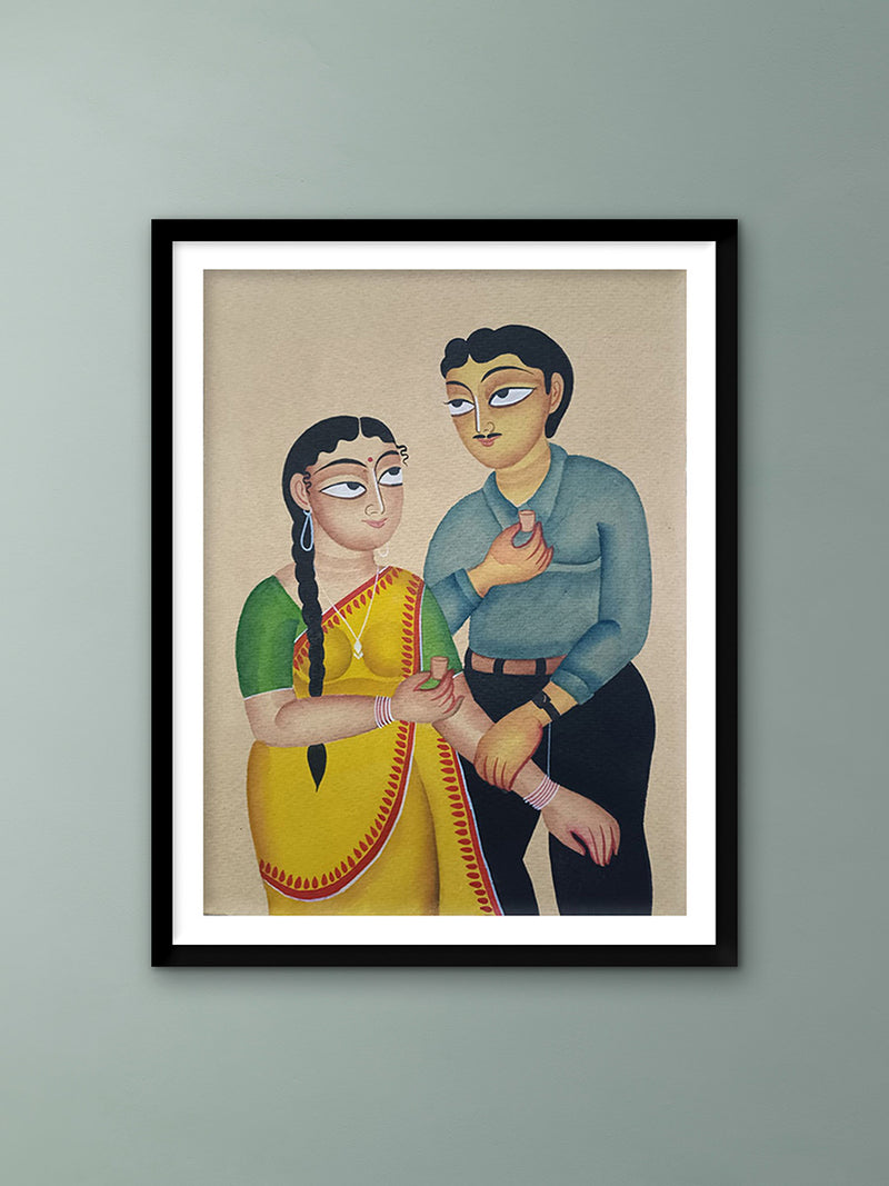 Buy A man and a women In Kalighat by Anwar Chitrakar