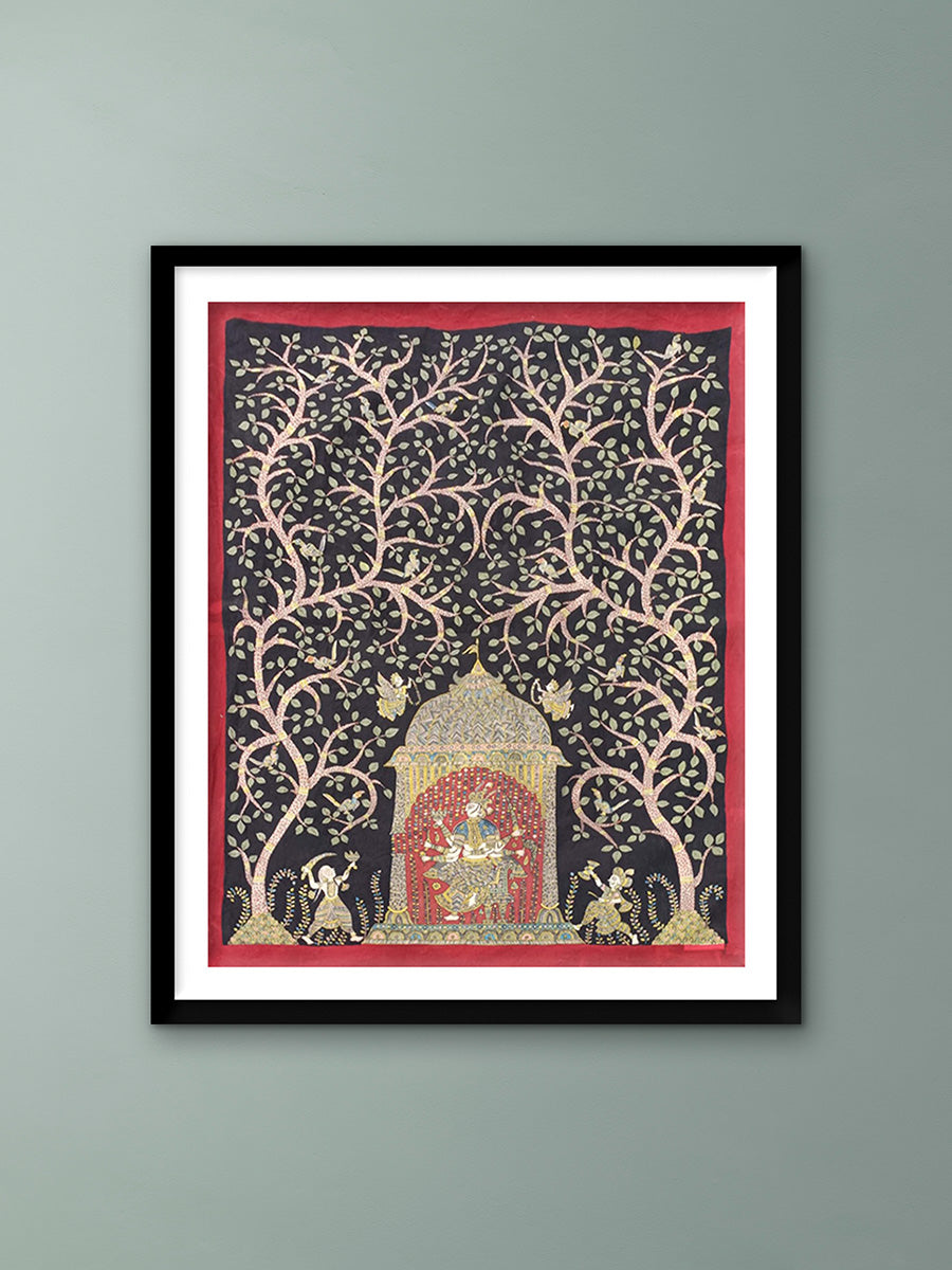 Buy Bethak Jogani Mata with Devotees Mata ni pachedi by  Vasant Manubhai Chitara