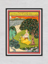 Buy Bhairav raag ki Ragini- Bengali  , Kishangarh Art by Shehzaad Ali Sherani