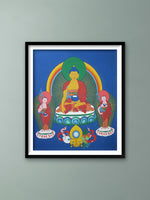 Buy Buddha with Disciples: Thangka Painting by Krishna Tashi Palmo