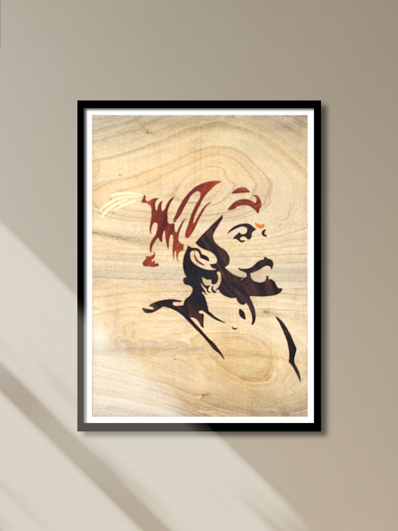 Shop Chhatrapati Shivaji Maharaj in Mysore Wood Inlay by Mohan Kumar