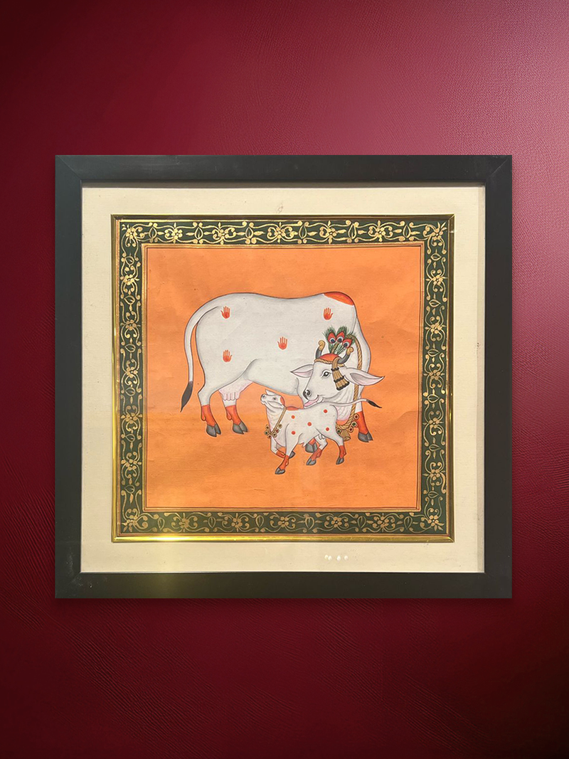 Buy Cow and Calf In Pichwai by Shehzaad Ali Sherani
