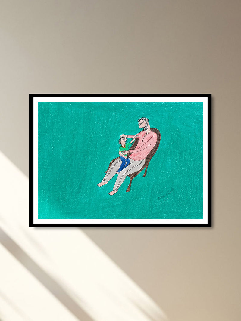 Shop Father and kid in Jogi Art by Govind Bhai Bharthri