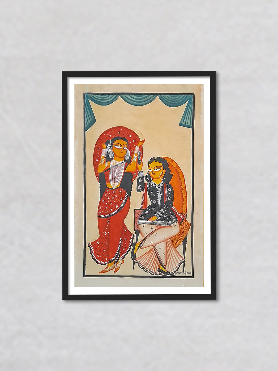 Buy Gilded Encounters: The Allure of Artistry in Kalighat Painting 