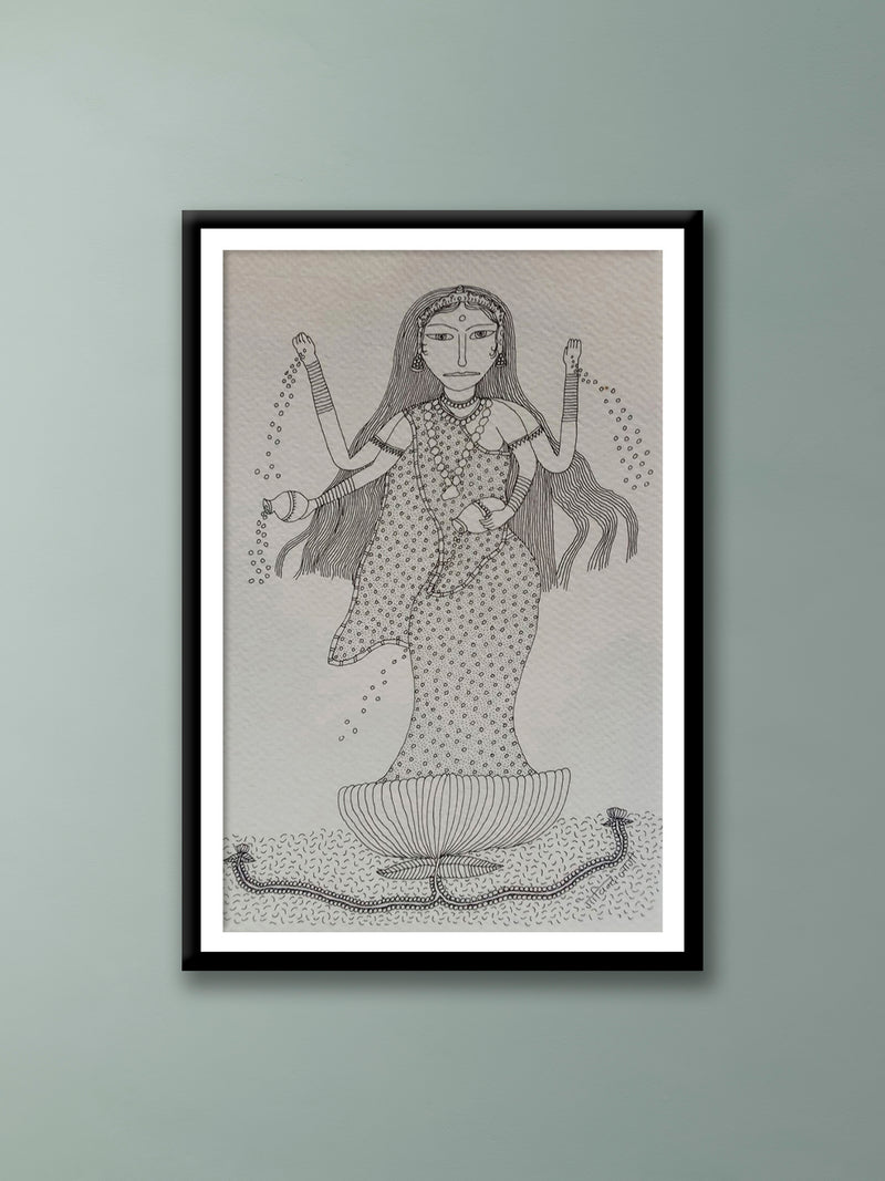 Shop Goddess Lakshmi in Jogi Art by Govind Bhai Bharthri
