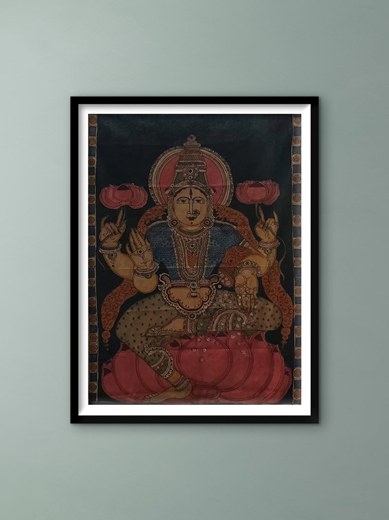 Buy Goddess Lakshmi in kalamkari by Kanukurthi Guna Sekhar Sai