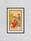 Buy Harmony of Creativity Intimacy and Artistry on a Khalighat Canvas by Sonali Chitrakar