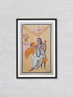 Buy In the Petal of Love A Khalighat Painting of Domestic Harmony by Sonali Chitrakar