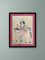 Purchase King Riding a Horse In Kalighat by Manoranjan Chitrakar