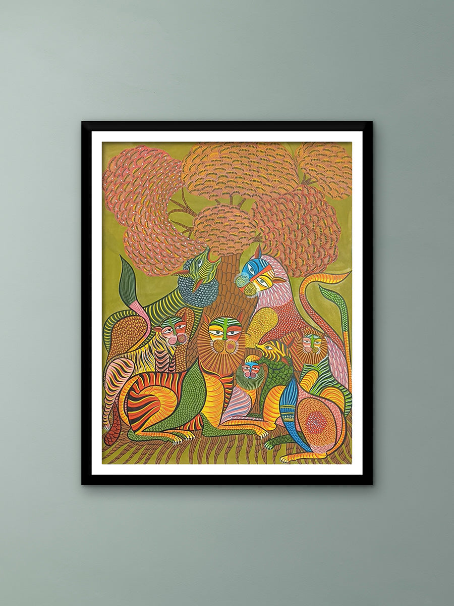 Buy King of the Forest In Kalighat by Uttam Chitrakar